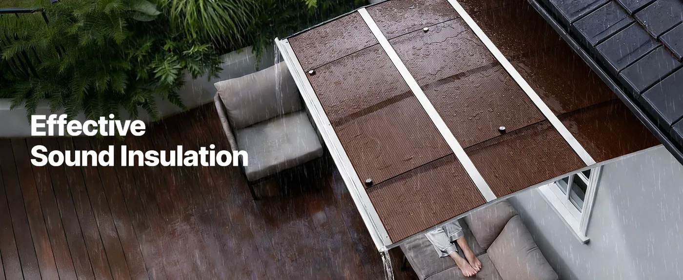 VEVOR Awnings for Door Entrance 40*59 inches Brown Wind-Resistant