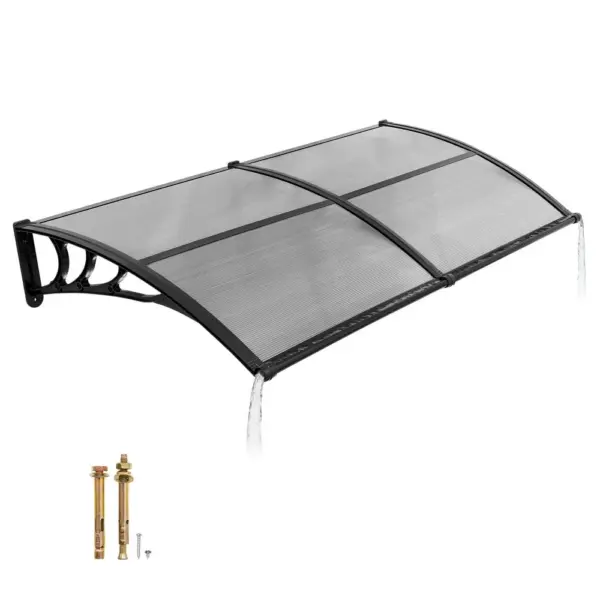 VEVOR Awnings for Door Entrance 40*80 inches Smoke Gray product image 1