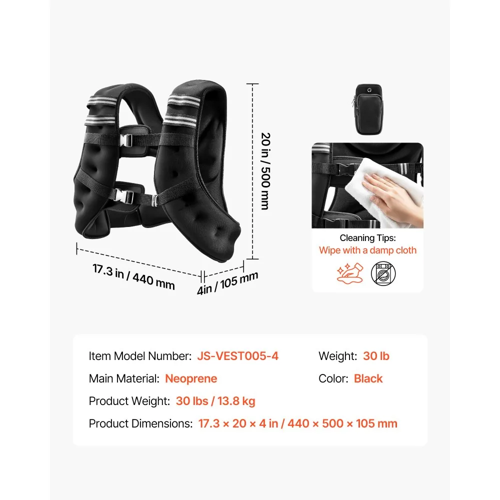 VEVOR Weighted Vest 30 lbs No product image 7