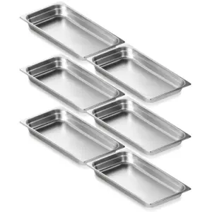 VEVOR 6 pack full size hotel pans stacked