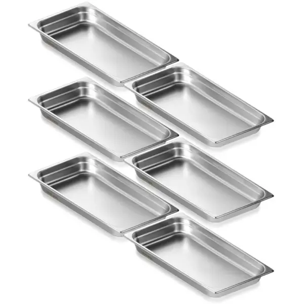 VEVOR 6 pack full size hotel pans stacked