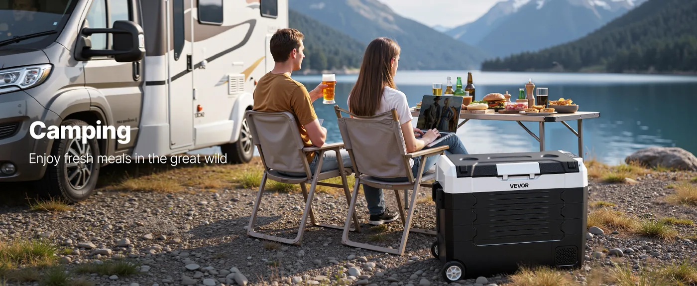 VEVOR Car Refrigerator 48QT Camping