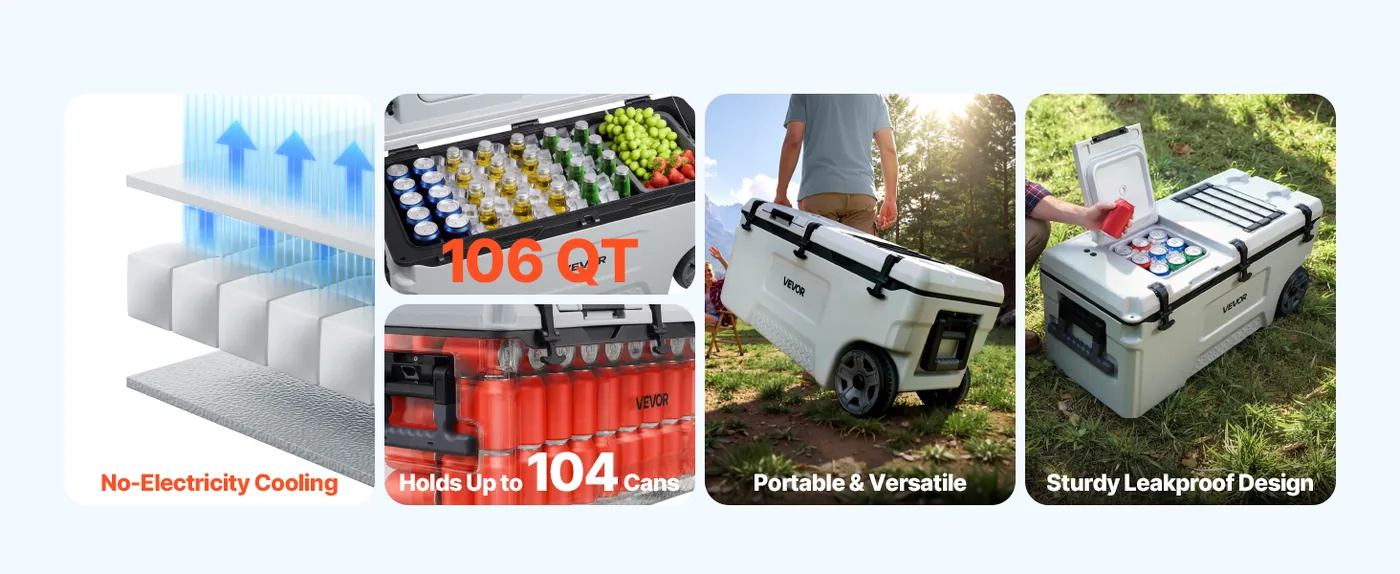 VEVOR Hard Cooler 106QT Good Choice