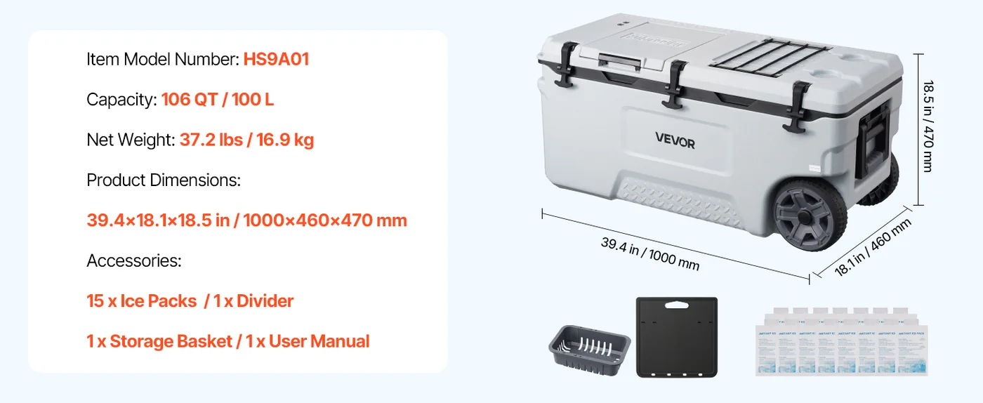 VEVOR Hard Cooler 106QT feature 5