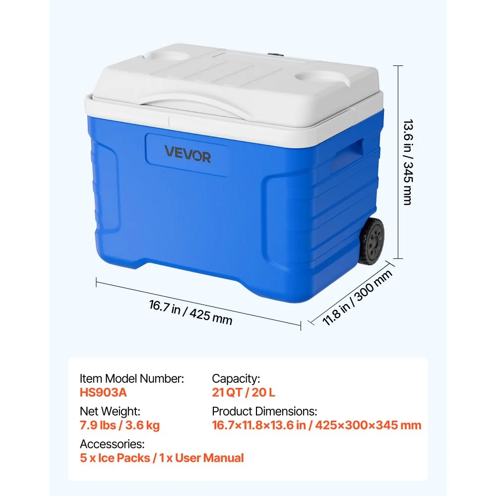 VEVOR Hard Cooler 21QT product image 7