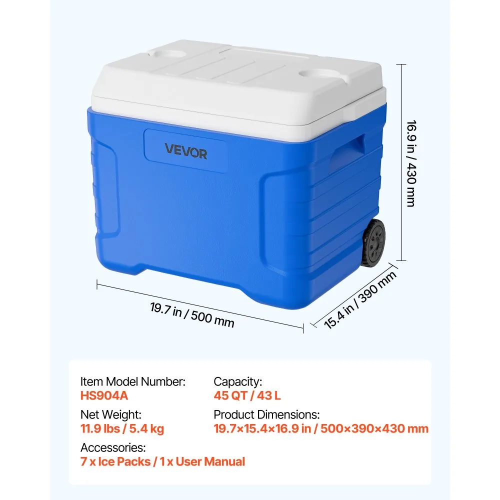 VEVOR Hard Cooler 45QT product image 7