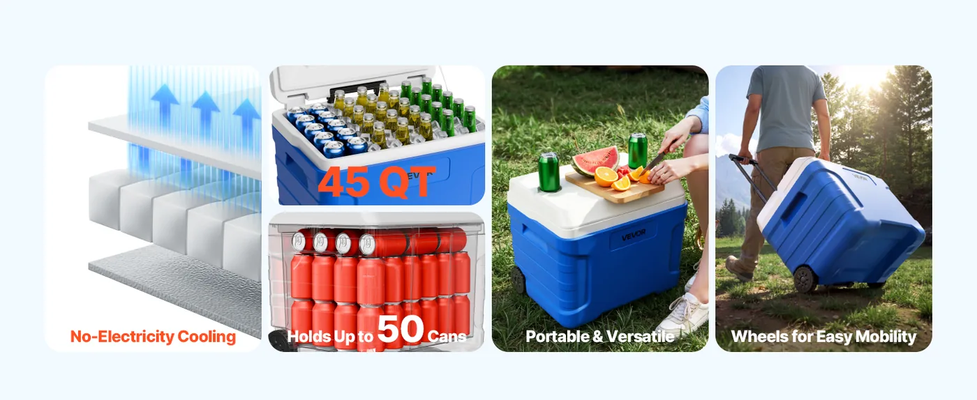 VEVOR Hard Cooler 45QT Good Choice