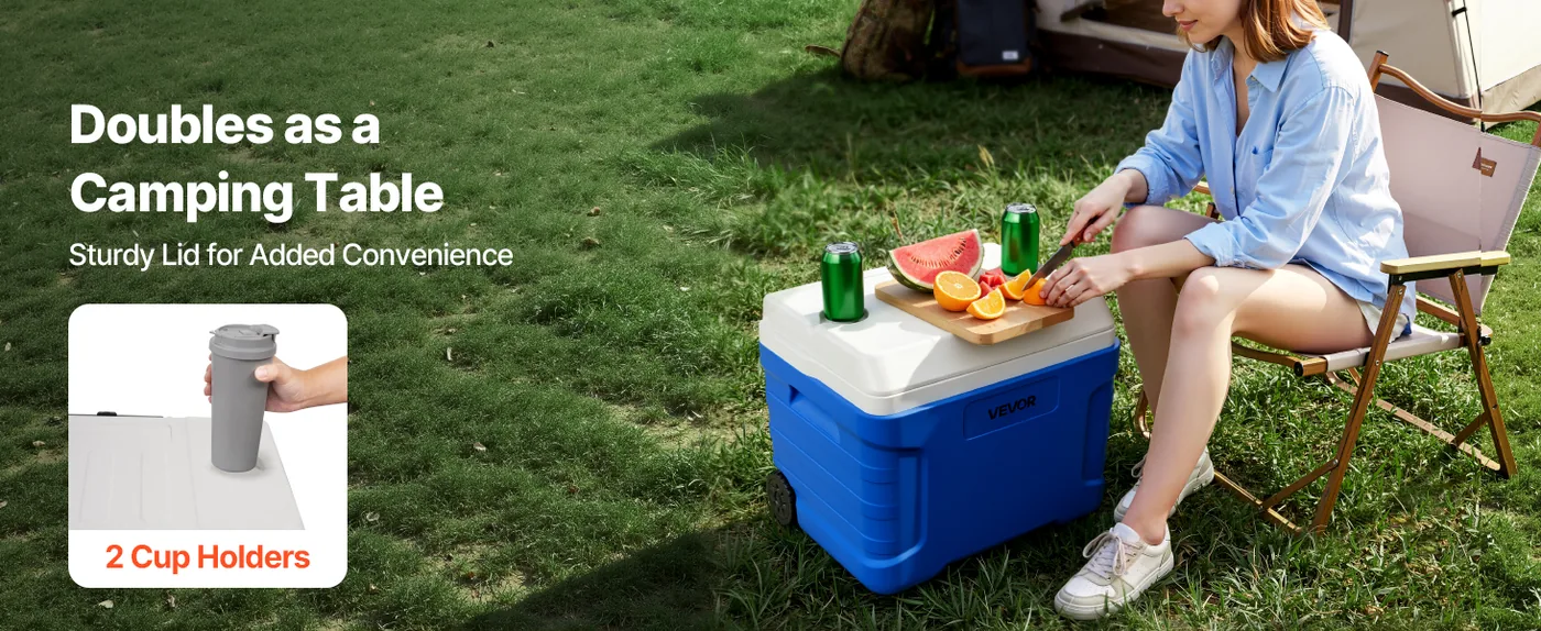 VEVOR Hard Cooler 45QT Multi-Purpose Lid