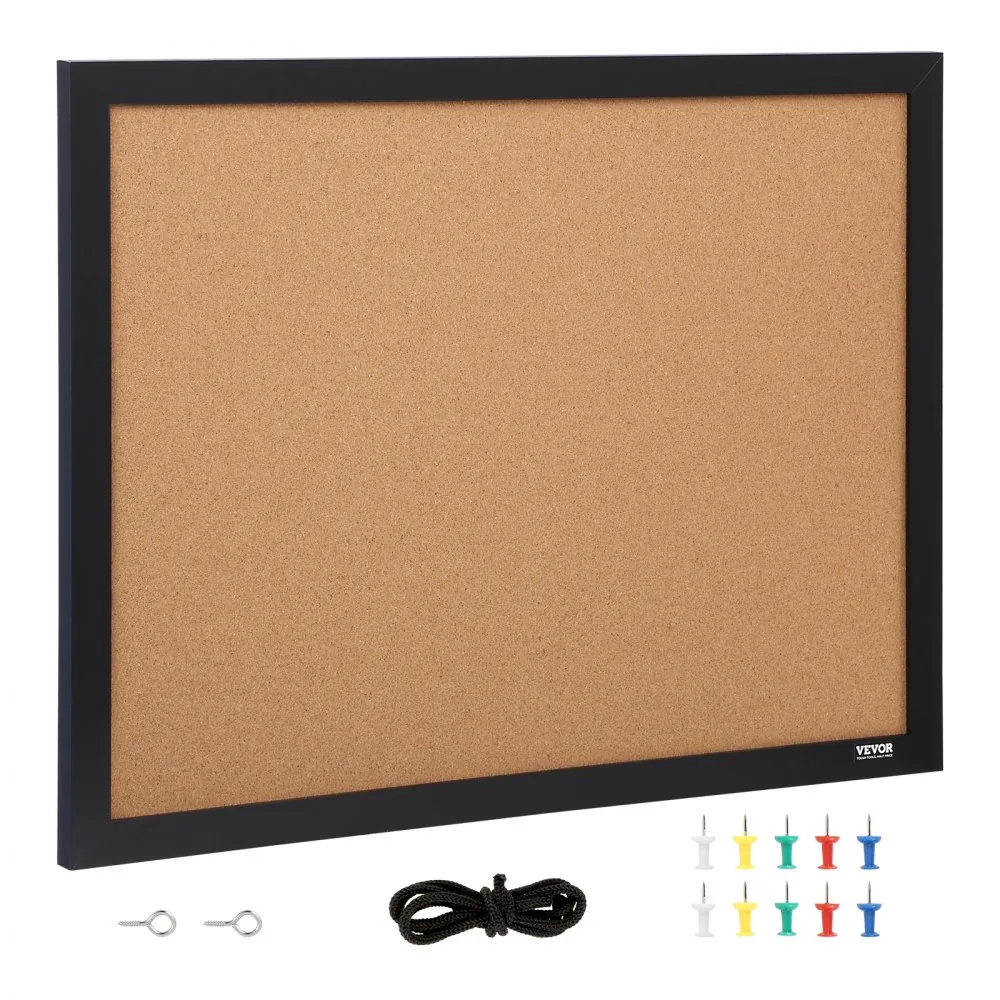 VEVOR 24 x 18 in Double-Sided Cork Board with Frame durability detail