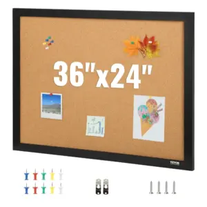 VEVOR cork bulletin board front view