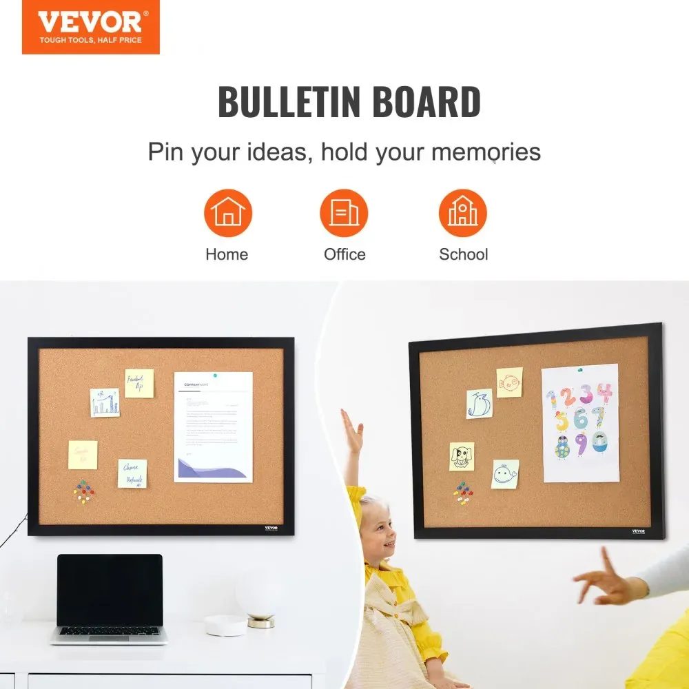 VEVOR cork board in home office