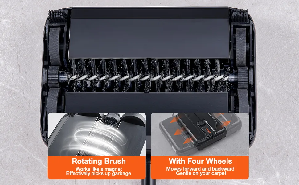 VEVOR manual carpet sweeper overview