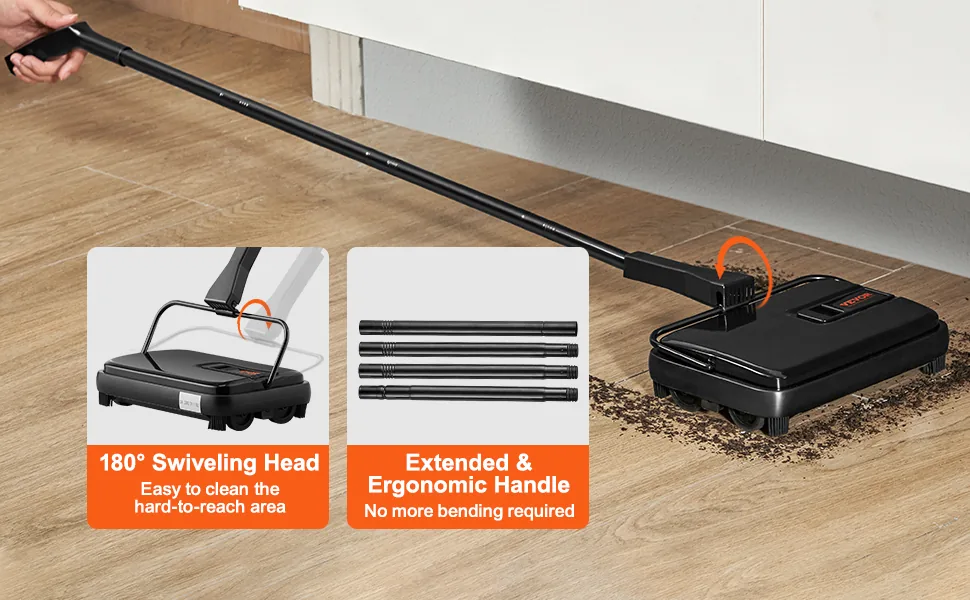 VEVOR manual carpet sweeper overview