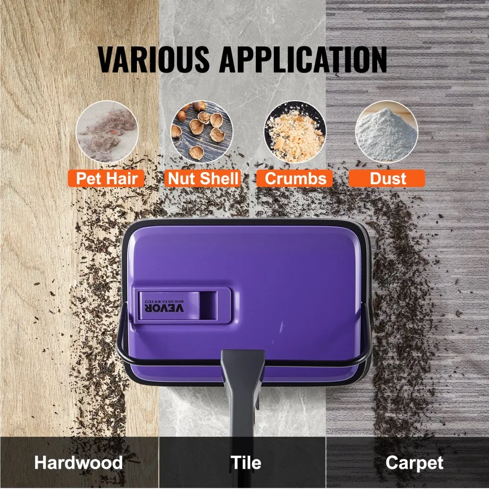 VEVOR 6.7 inch carpet sweeper dimensions