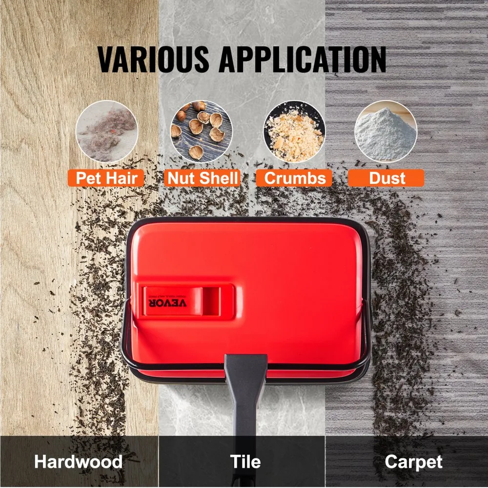 VEVOR 6.7 inch carpet sweeper dimensions