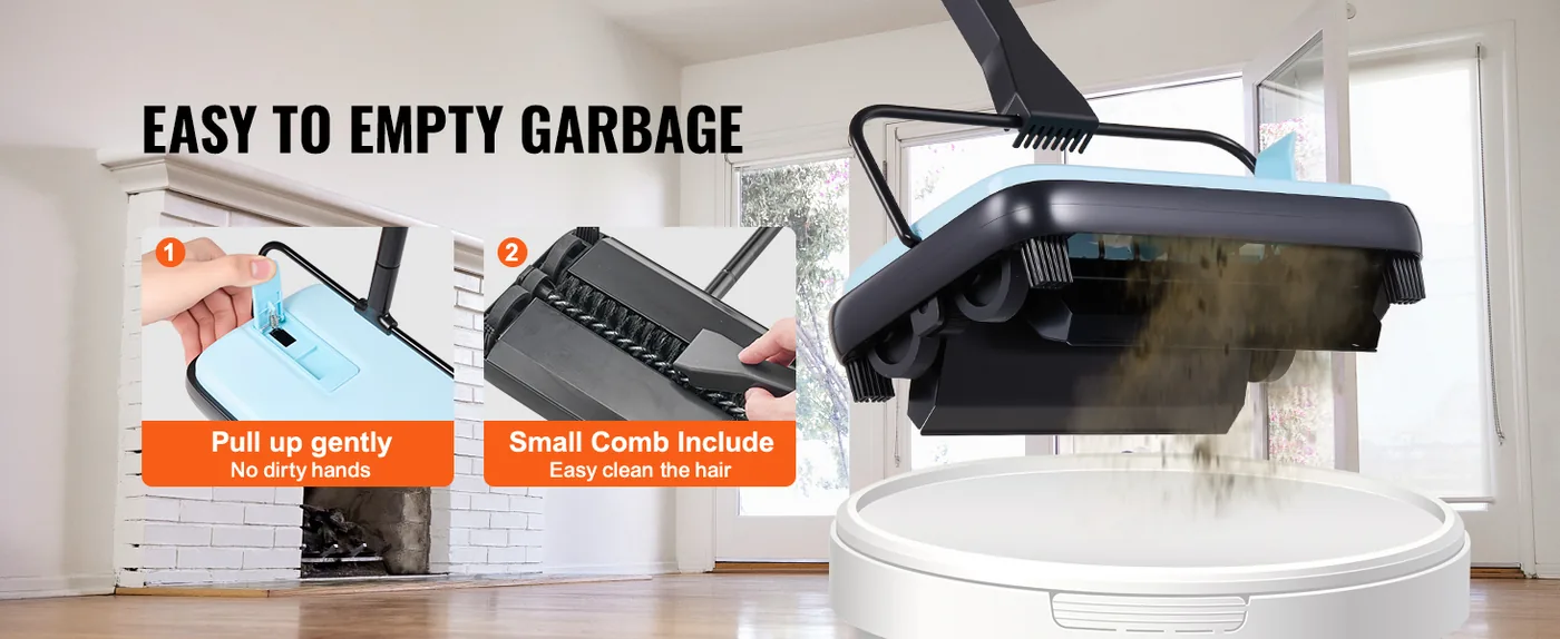 VEVOR manual carpet sweeper overview
