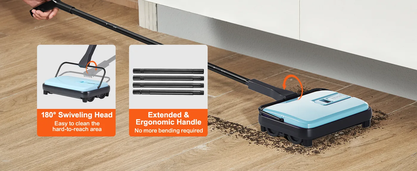 VEVOR manual carpet sweeper overview