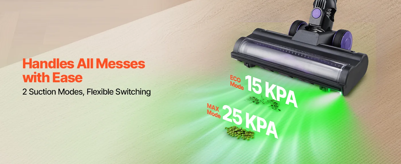 VEVOR Cordless Vacuum Cleaner 25 kPa feature 1