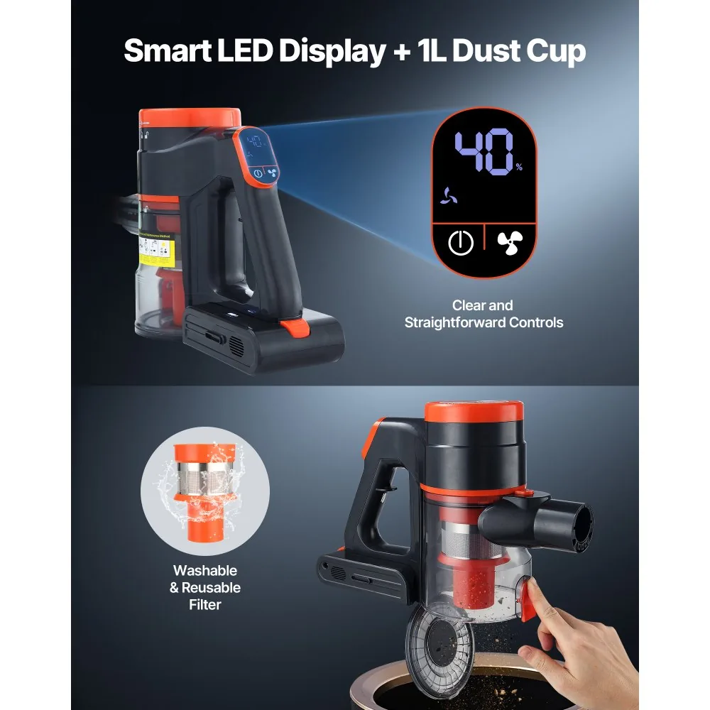 VEVOR Cordless Vacuum Cleaner 40 kPa product image 5