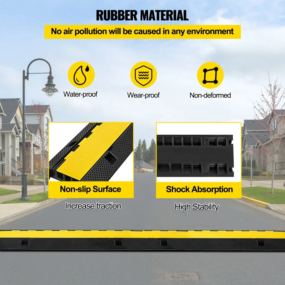 modular interlocking cable protector ramp connection