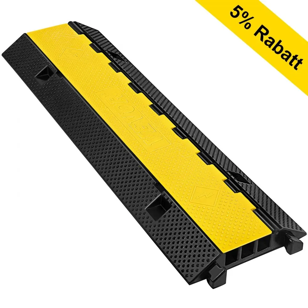 cable protector ramp installation on floor