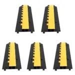 VEVOR 5 pack 2 channel cable protector ramp front view