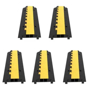 VEVOR 5 pack 2 channel cable protector ramp front view