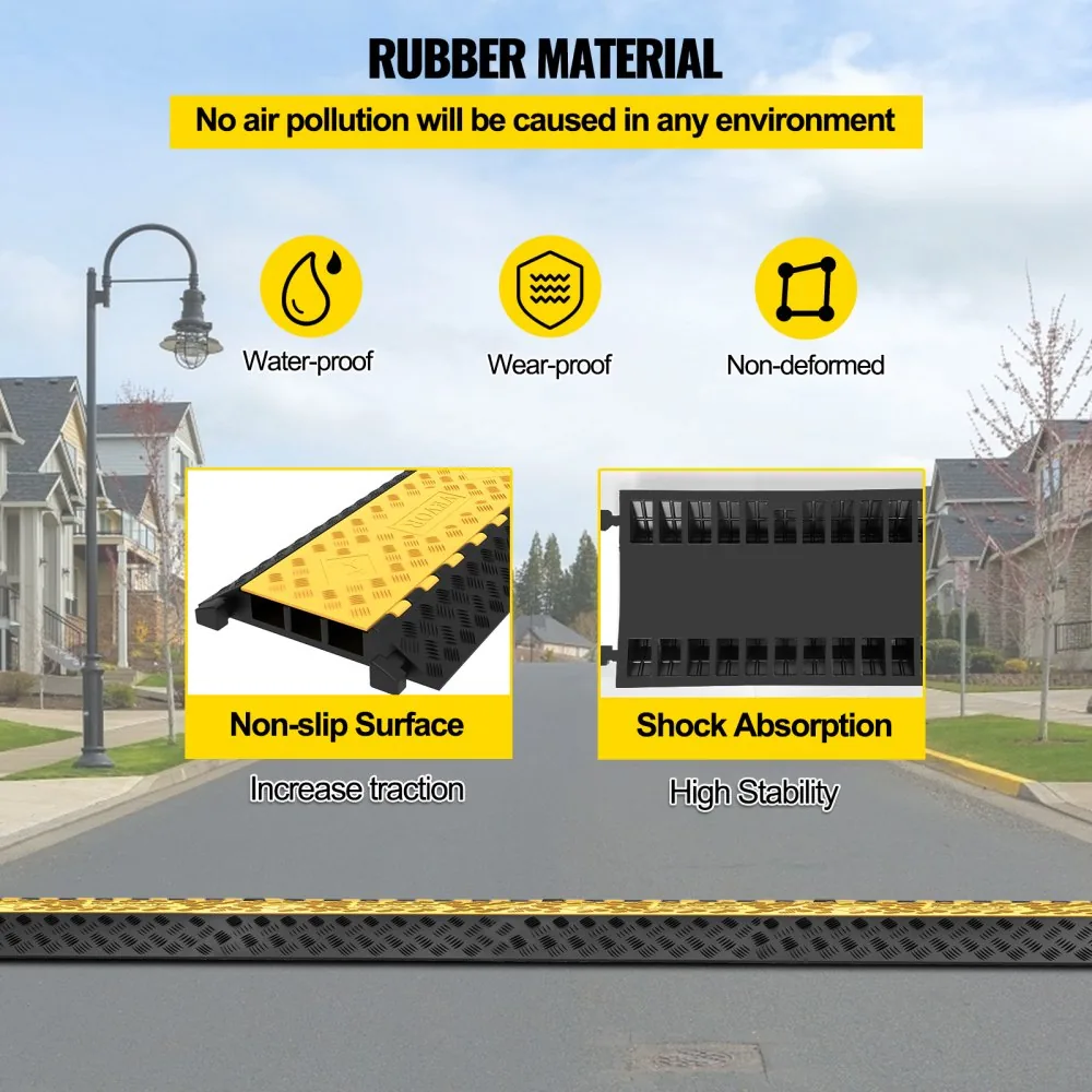 modular interlocking cable protector ramp connection