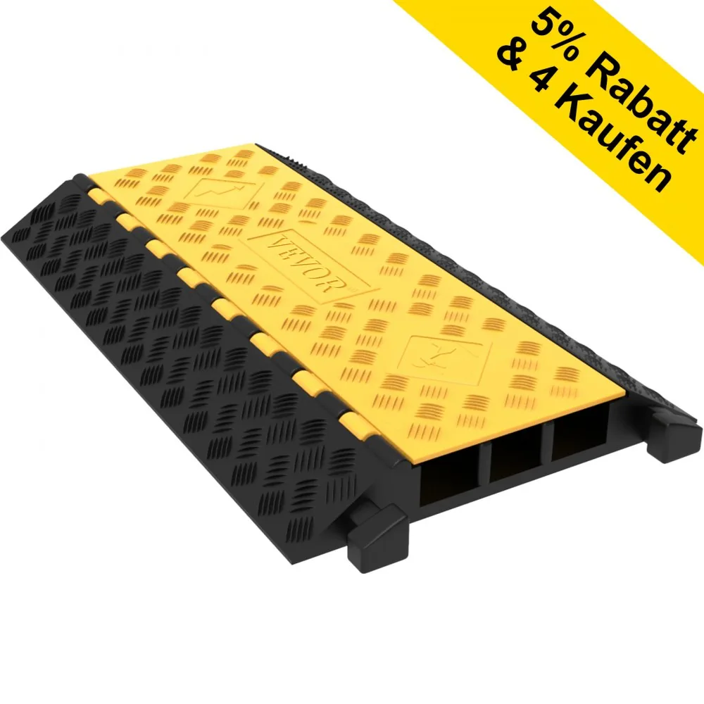 cable protector ramp installation on floor