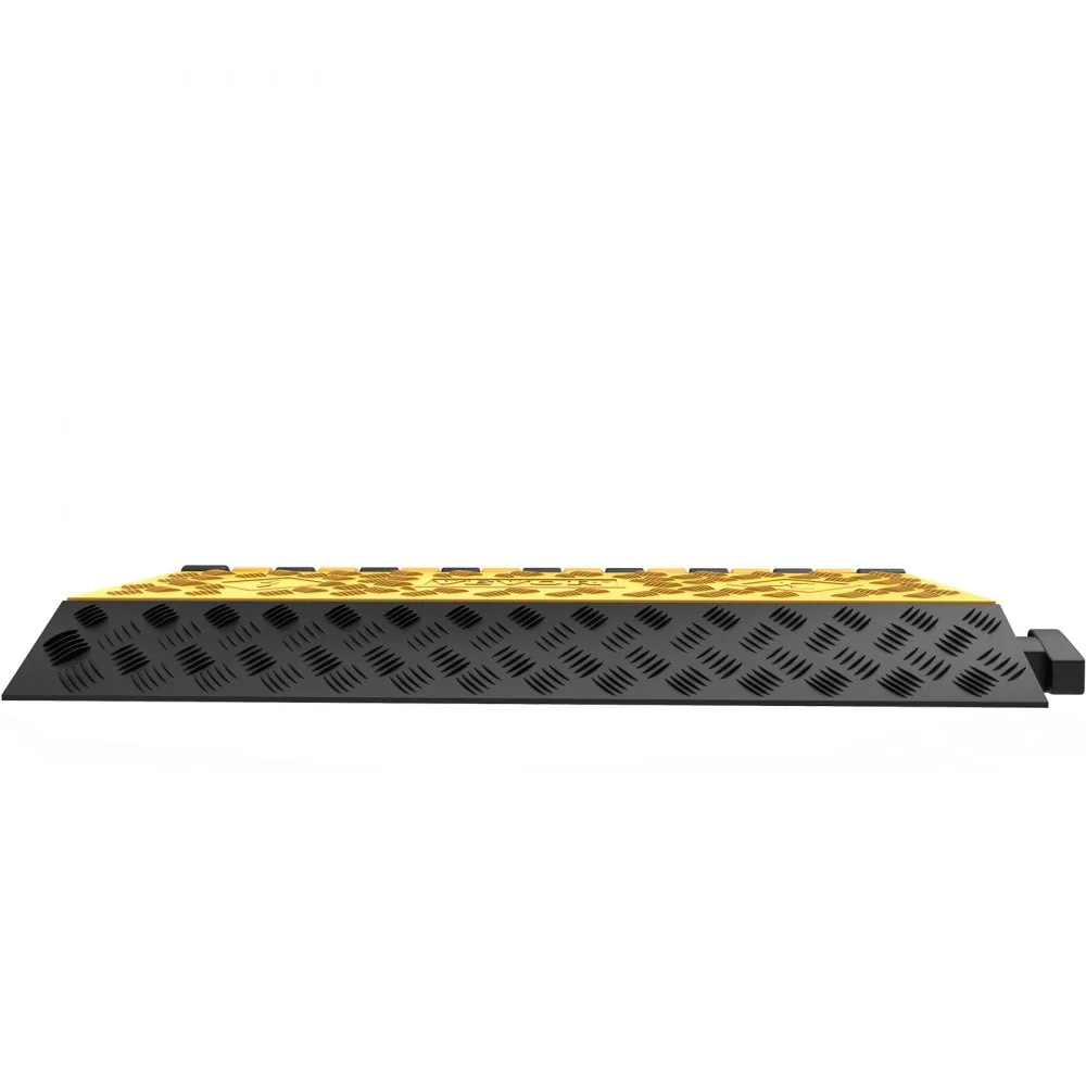 3 channel cable protector ramp protecting hoses at worksite