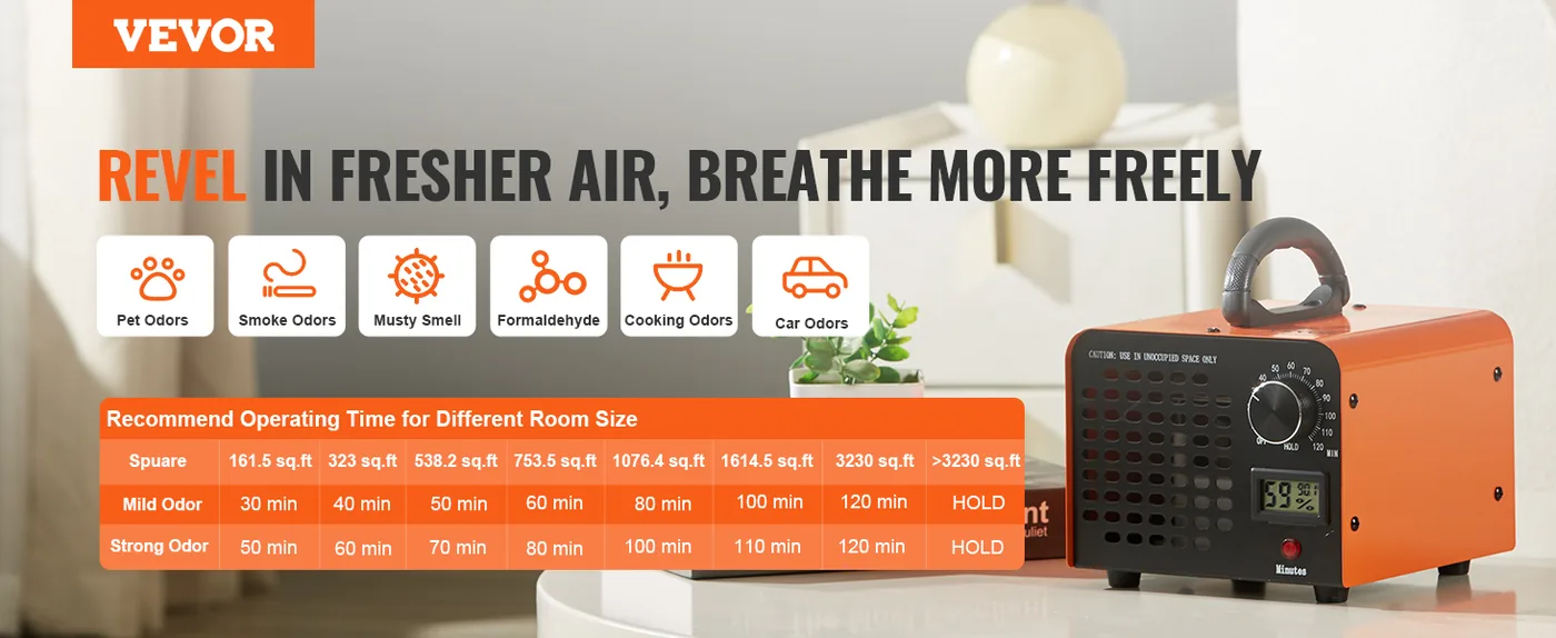 VEVOR 12000mg/h ozone generator overview