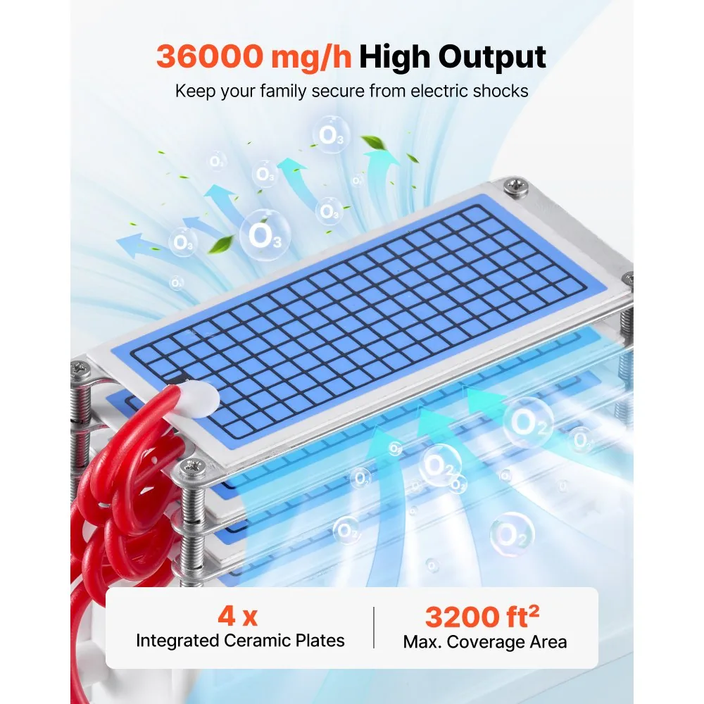 VEVOR ozone generator running in room