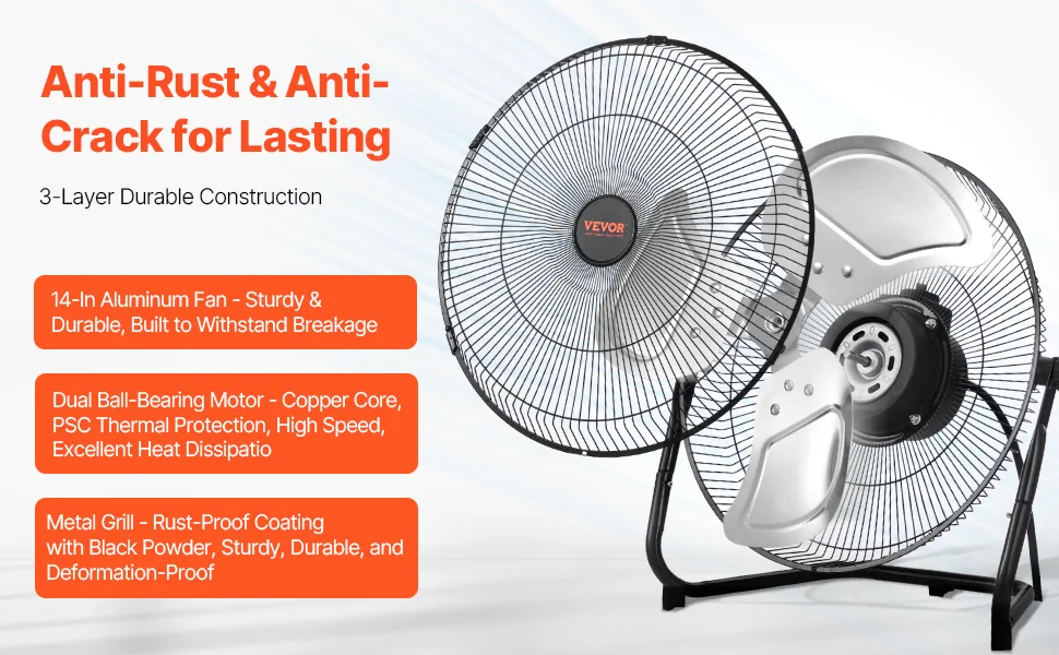 VEVOR Floor Fan 14 inch feature 1