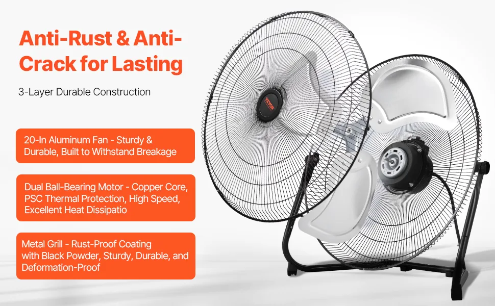 VEVOR Floor Fan 20 inch feature 1