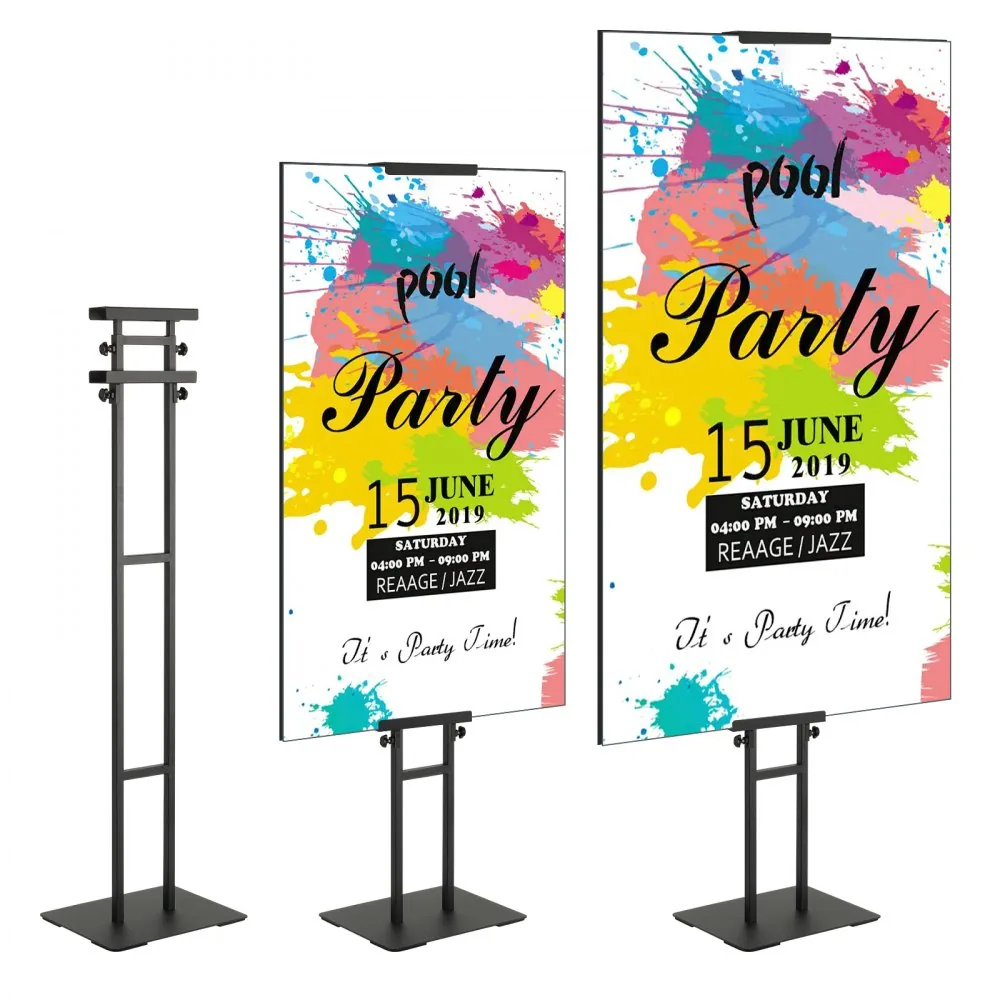 VEVOR double sided poster stand front view