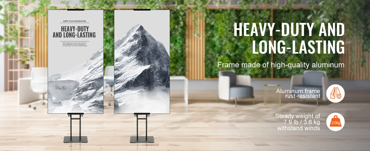 VEVOR poster stand shock absorbing stable base