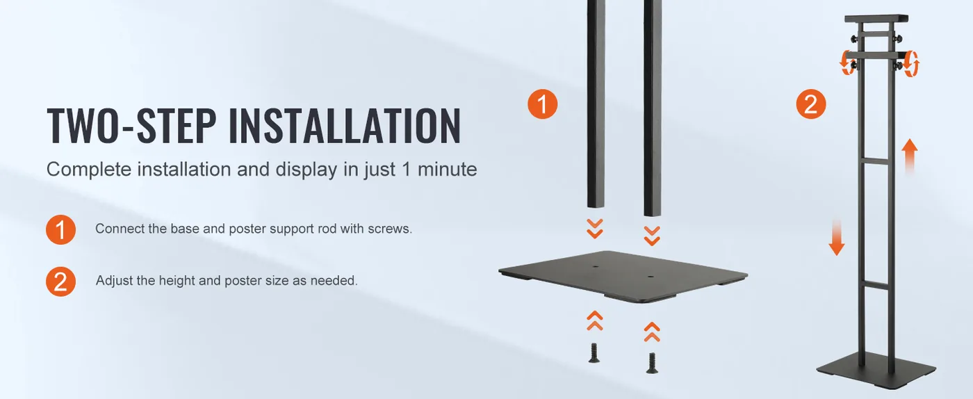 VEVOR heavy duty aluminum poster stand frame