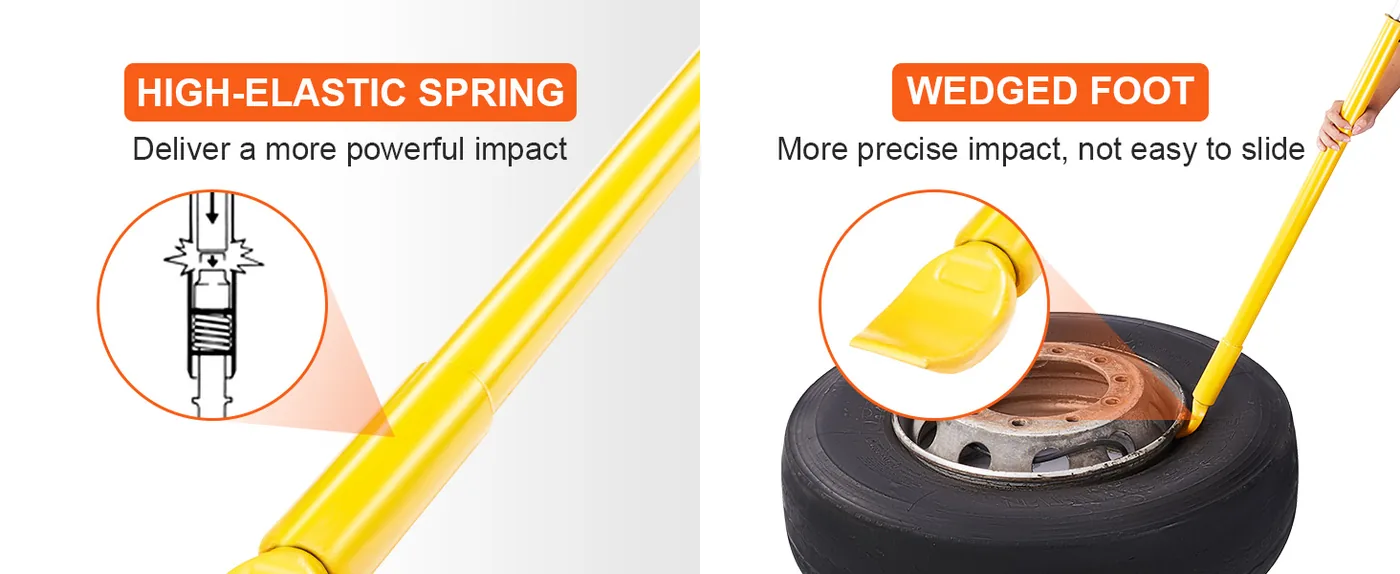VEVOR Tire Bead Breaker Slide Hammer Yellow feature 2