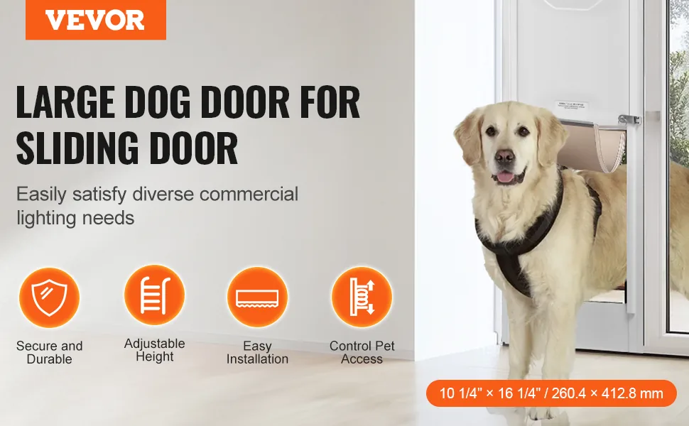 VEVOR Dog Door for Sliding Glass Door overview