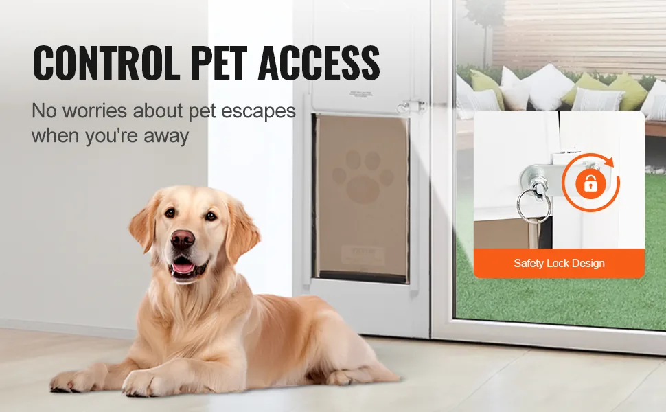 VEVOR Dog Door for Sliding Glass Door feature 3