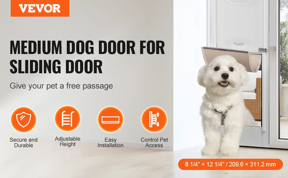VEVOR Dog Door for Sliding Glass Door M overview