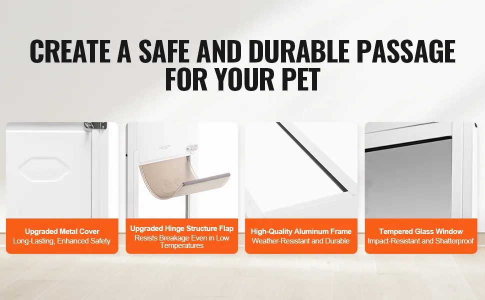 VEVOR Dog Door for Sliding Glass Door M feature 1