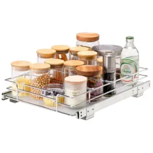 VEVOR 12.5"Wx16.5"Dx3.5"H Pull Out Cabinet Organizer 1 Layer product image 1