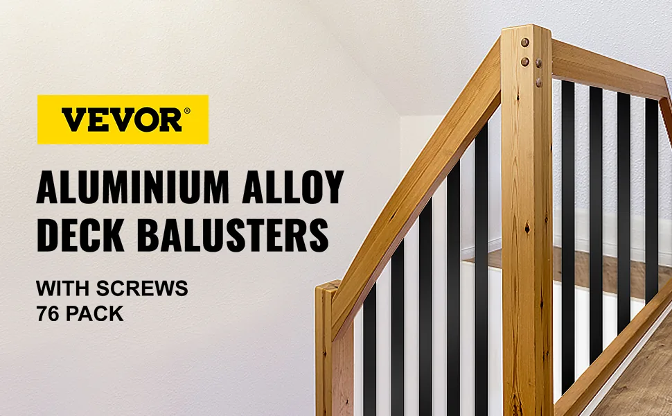 VEVOR metal deck balusters kit overview