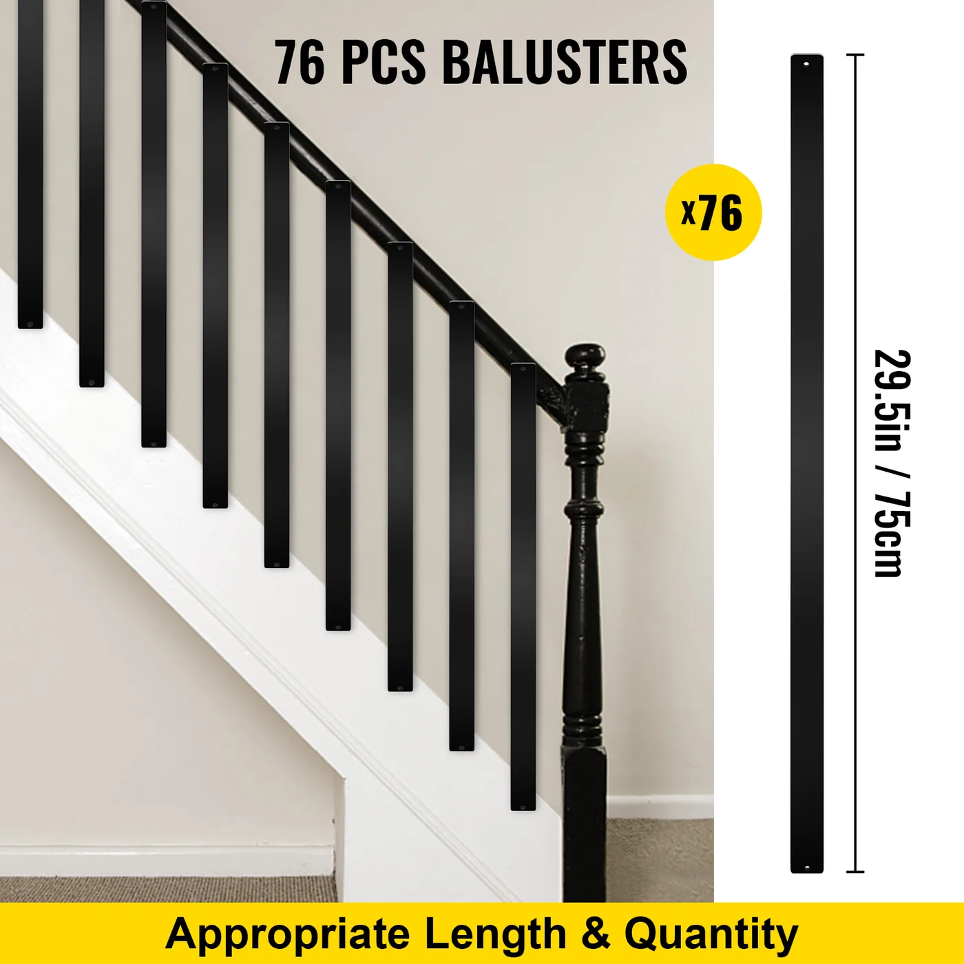 VEVOR baluster pre drilled screw holes