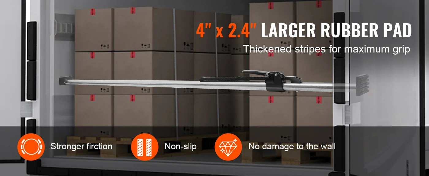 VEVOR Cargo Bar 89-104inch Telescopic round pipe 4PCS feature 3