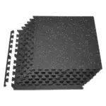 VEVOR Puzzle Exercise Mat 0.56 inch 6 pcs Grey Dot On Black product image 1