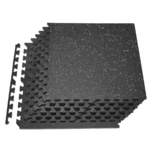 VEVOR Puzzle Exercise Mat 0.56 inch 6 pcs Grey Dot On Black product image 1