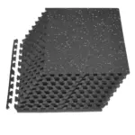 VEVOR Puzzle Exercise Mat 0.79 inch 12 pcs Grey Dot On Black product image 1