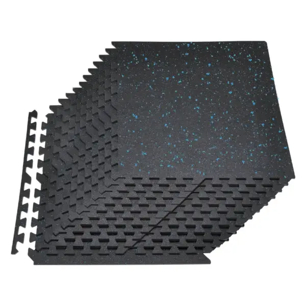 VEVOR Puzzle Exercise Mat 0.56 inch 24 pcs Blue Dot On Black product image 1